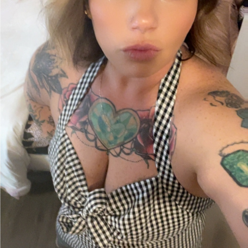 Black and White Gingham Halter romper